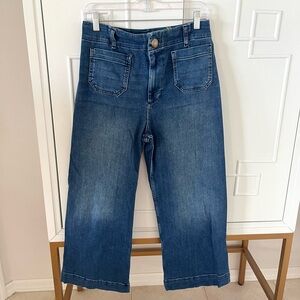 Anthropologie Maeve Colette Cropped High Rise Jean Sz 29